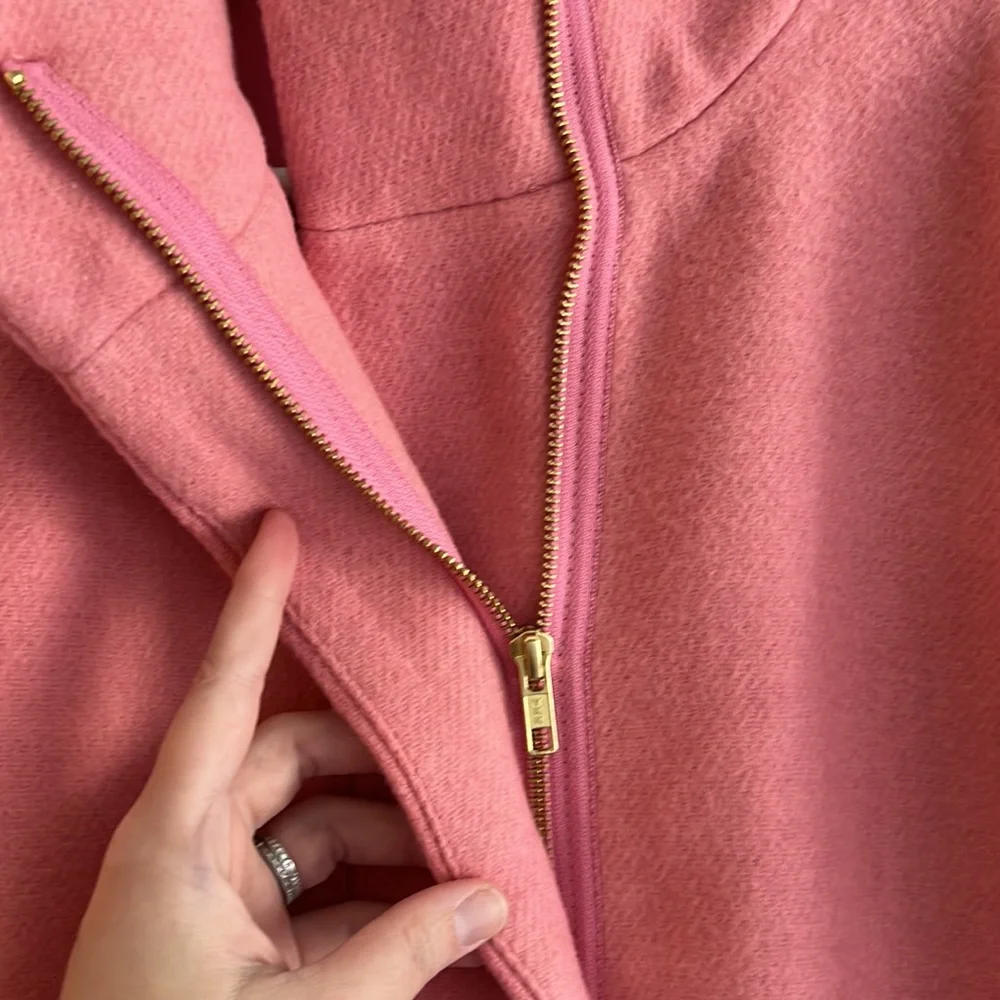 NWT J. Crew Mercantile City Coat *Rare Pink* - Picture 3 of 6